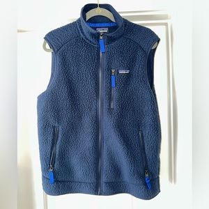 MENS PATAGONIA VEST NAVY MEDIUM. CLASSIC RETRO X. NEVER WORN.